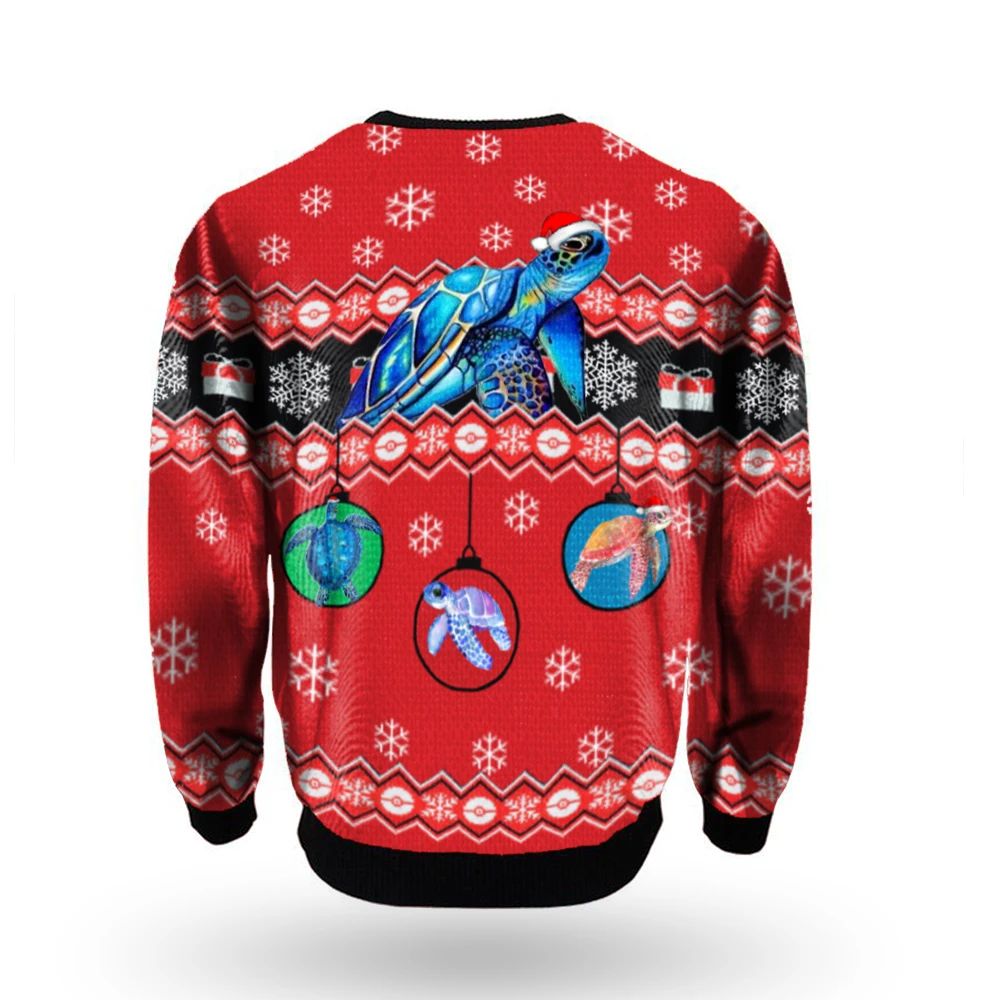 Sea Turtle Christmas Sweatshirt Family Christmas Sweatshirt Christmas Gift For Parents Family