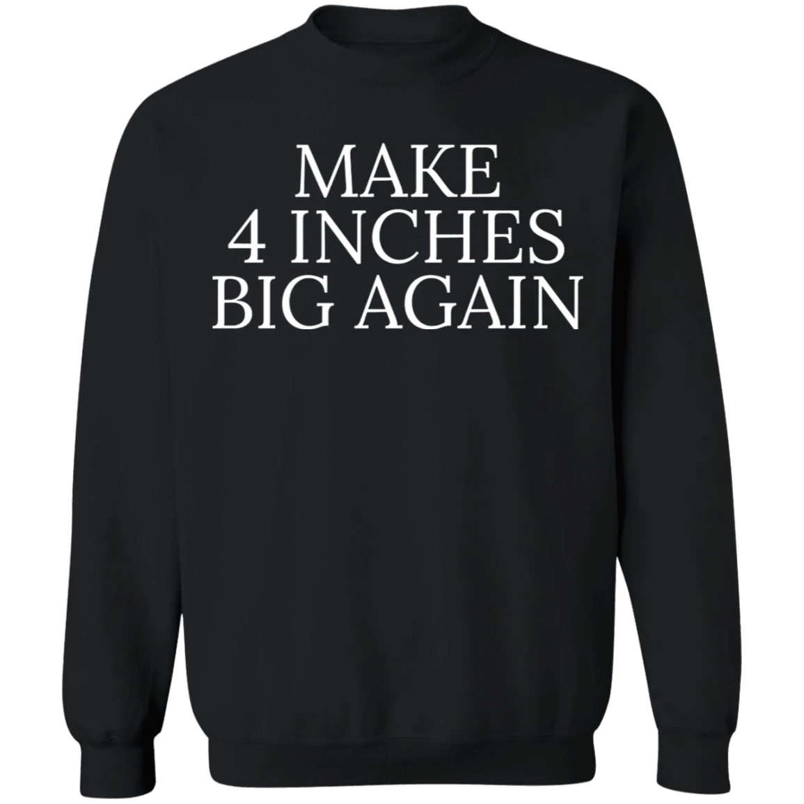 Make 4 Inches Big Again Sweatshirt Funny Sarcastic Mezch Gift For Boyfriends