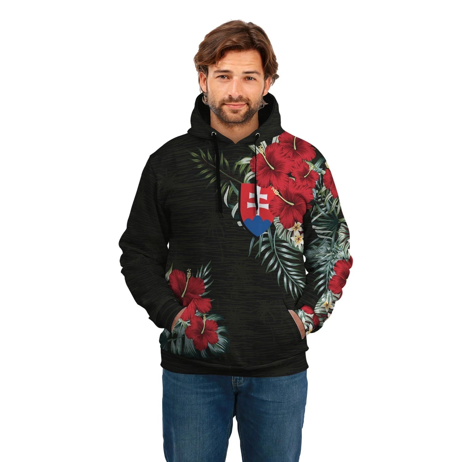 Slovakia Hoodie Hibiscus Men/Women RLT13