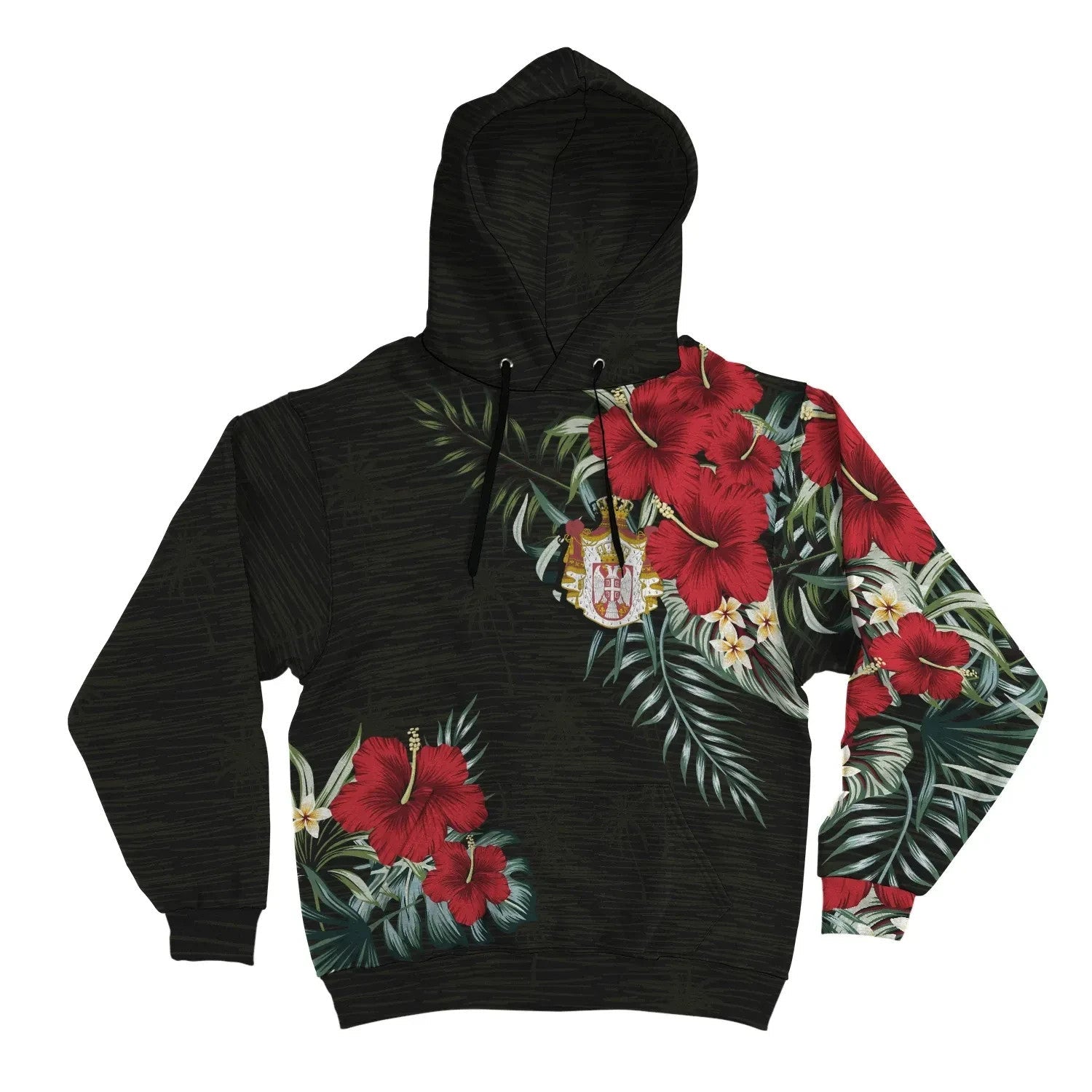Serbia Hoodie Hibiscus Men/Women RLT7