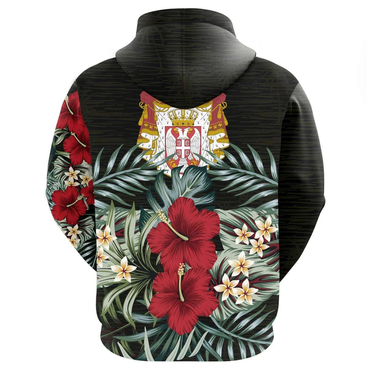 Serbia Hoodie Hibiscus Men/Women RLT7