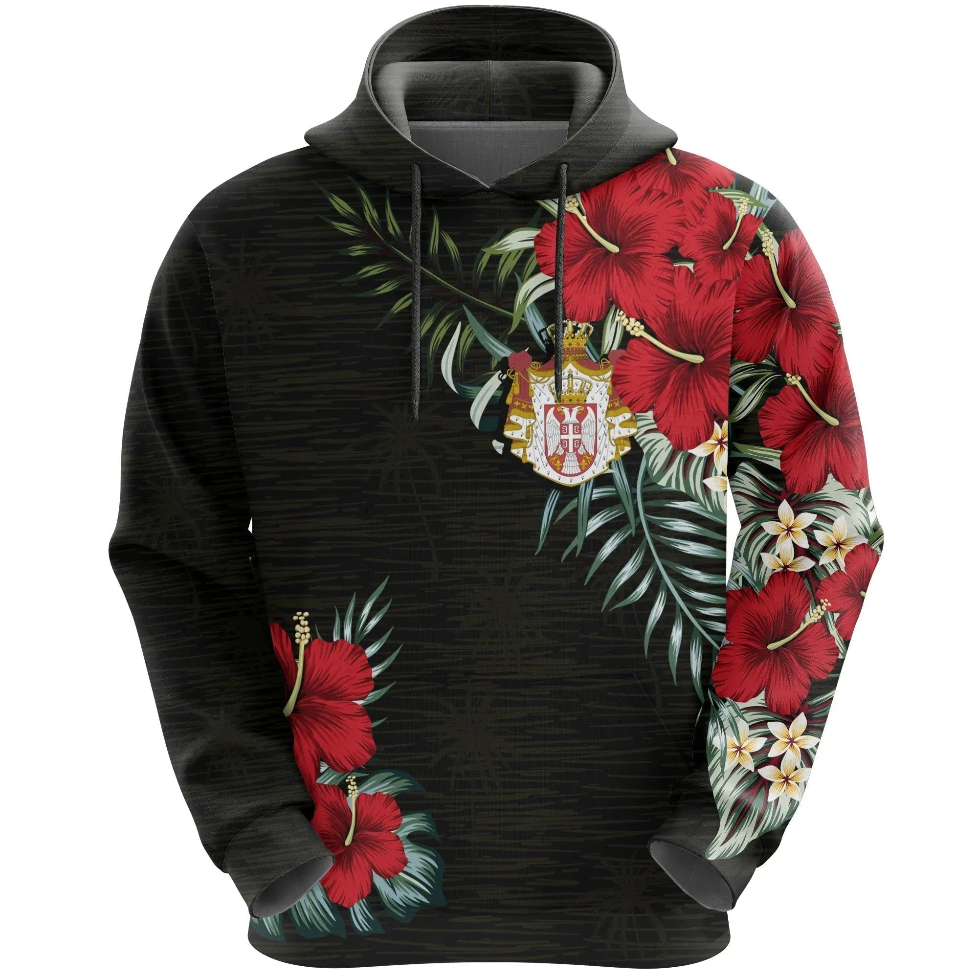 Serbia Hoodie Hibiscus Men/Women RLT7