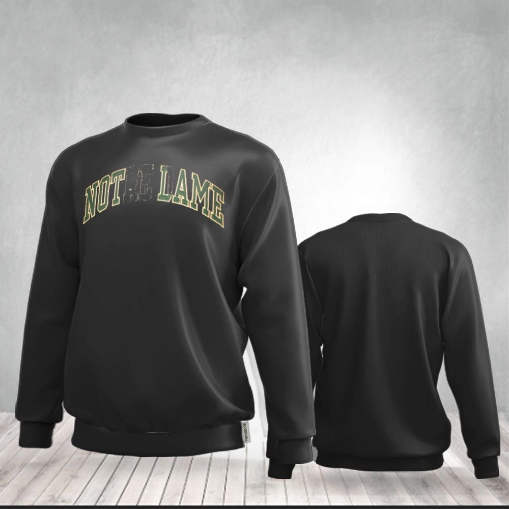 Notre Dame Sweatshirt Vintage Notre Dame Crew Necks Sweatshirt Clothing