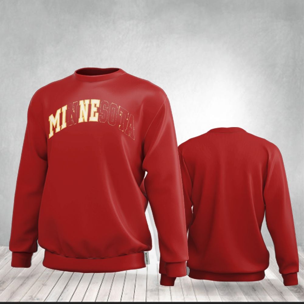 Minnesota Sweatshirt Women's Men's Vintage Minnesota Crewneck Sweatshirt
