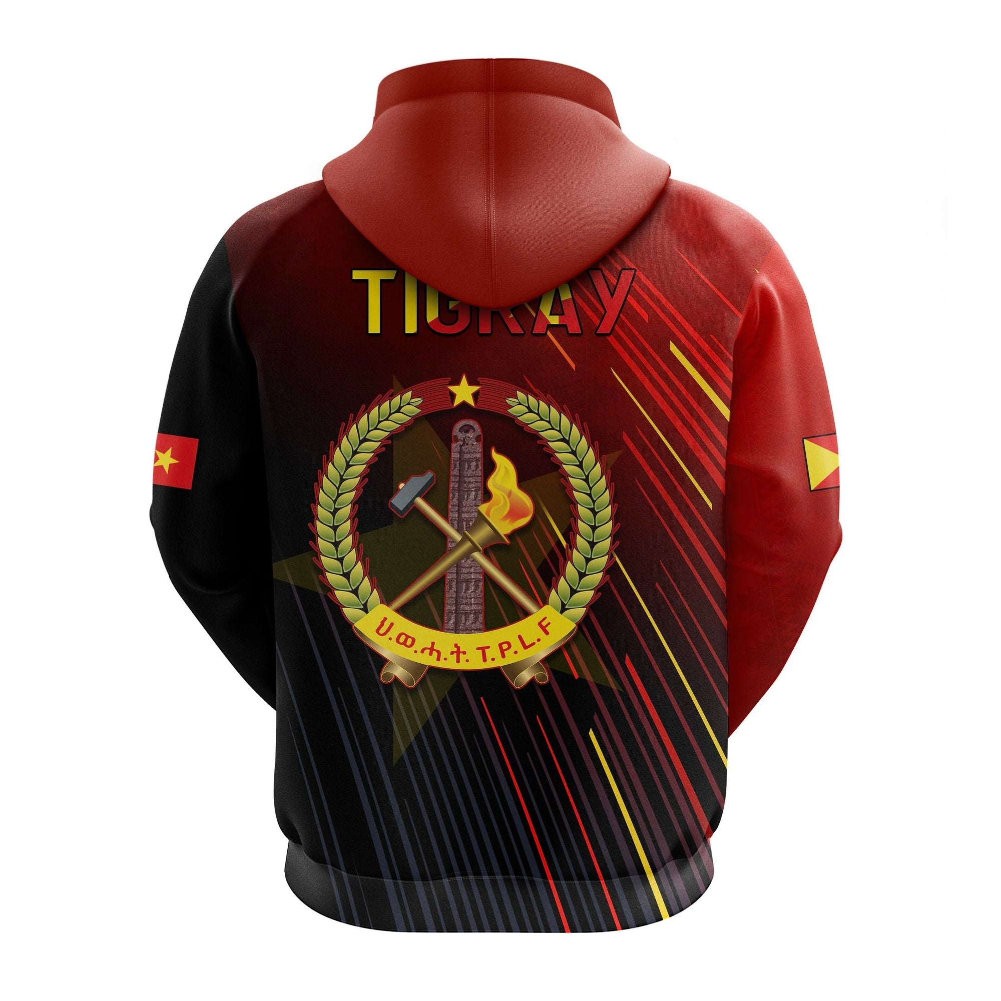 Proud Tigray Hoodie African Pattern LT13