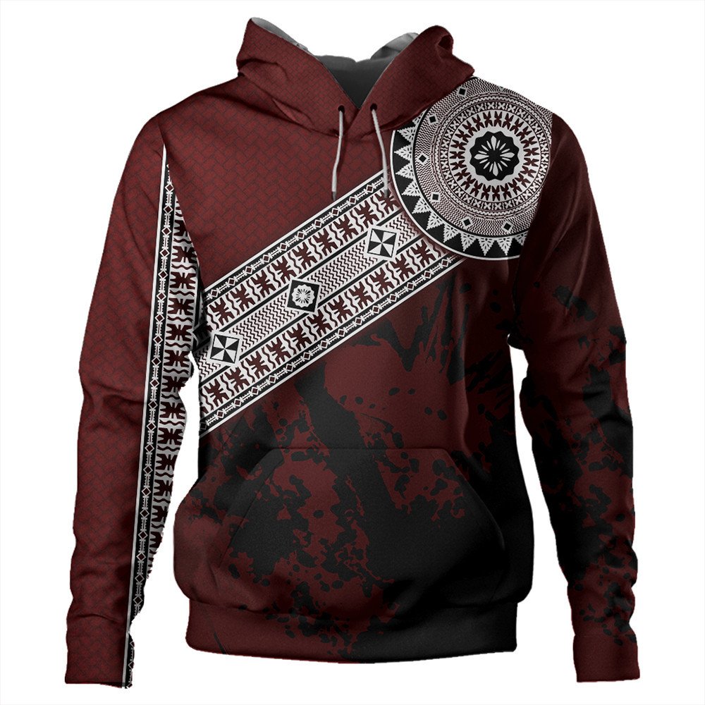 Polynesian Hoodie Fiji Masa Paint Style Hoodie LT10