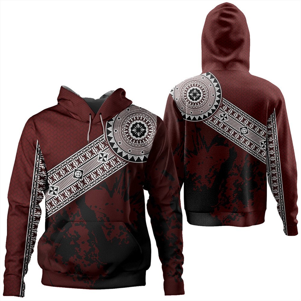 Polynesian Hoodie Fiji Masa Paint Style Hoodie LT10