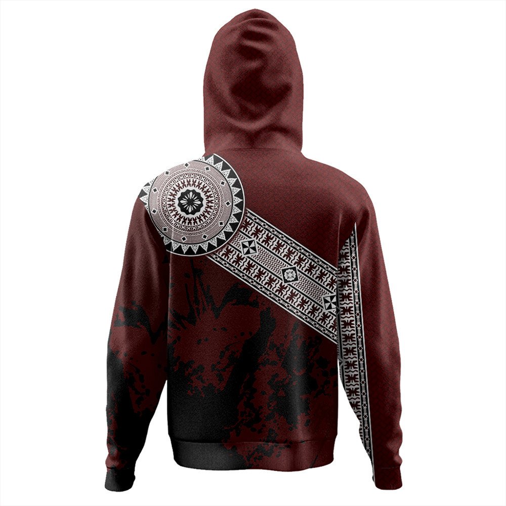 Polynesian Hoodie Fiji Masa Paint Style Hoodie LT10