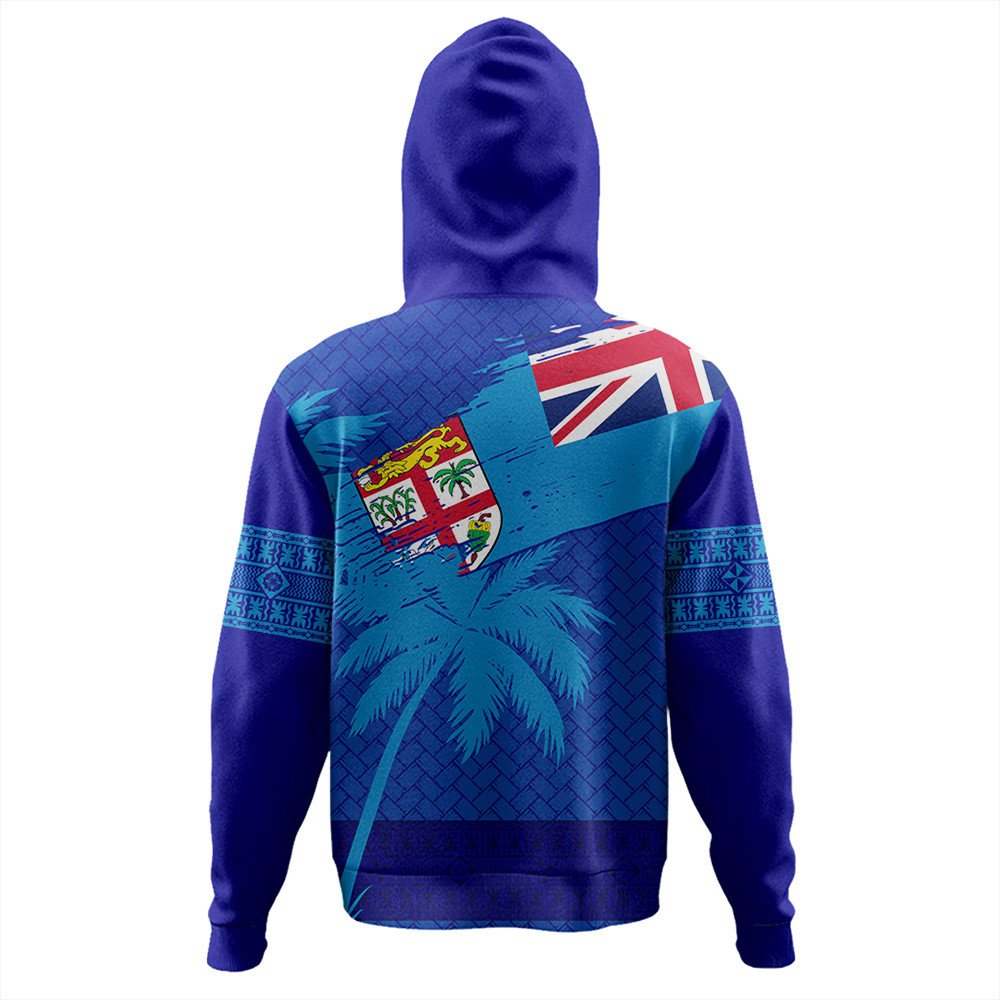 Polynesian Hoodie Fiji Palm Tree Hoodie Coat Of Arms LT10