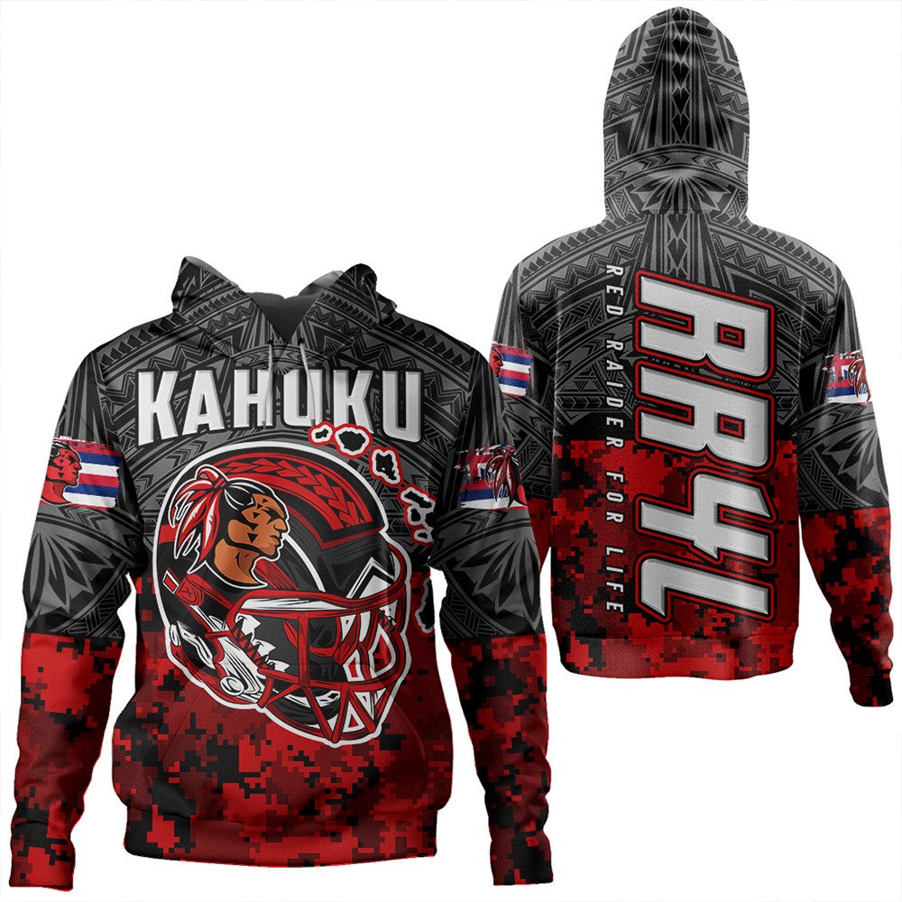 Polynesian Hoodie Red Raider For Life Hoodie LT10