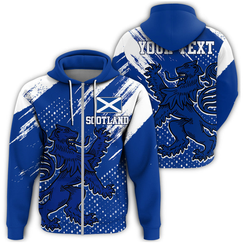 Scotland Lion Grunge Zip Hoodie RLT12