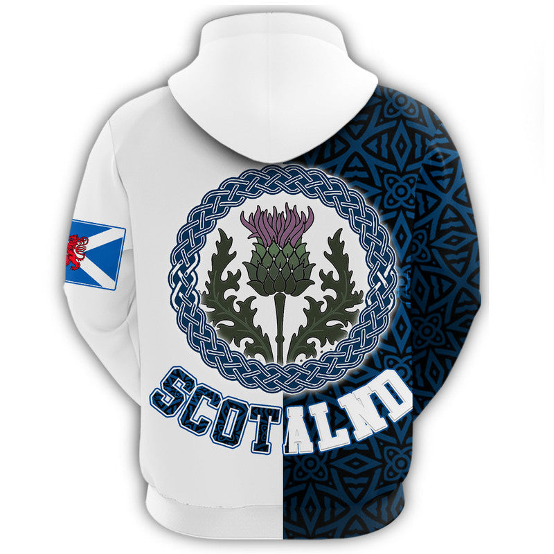 Scotland Half Thistle Celtic Zip Hoodie RLT12