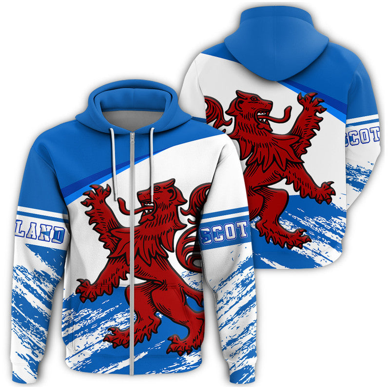 Scotland Lion Style Zip Hoodie RLT12