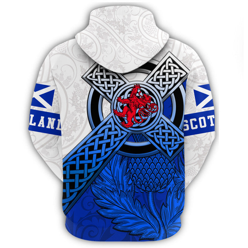 Scotland Pattern Thistle Hoodie RLT12