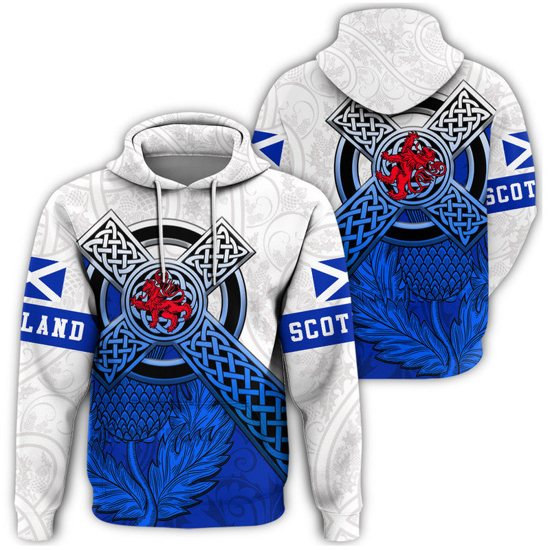 Scotland Pattern Thistle Hoodie RLT12