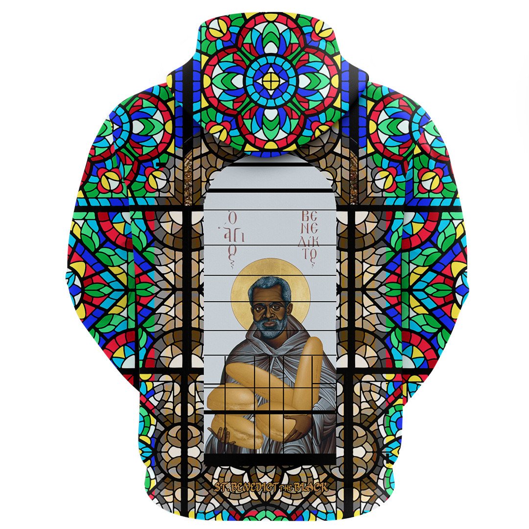 Saint Benedict of the African On Stained Glass Hoodie RLT13