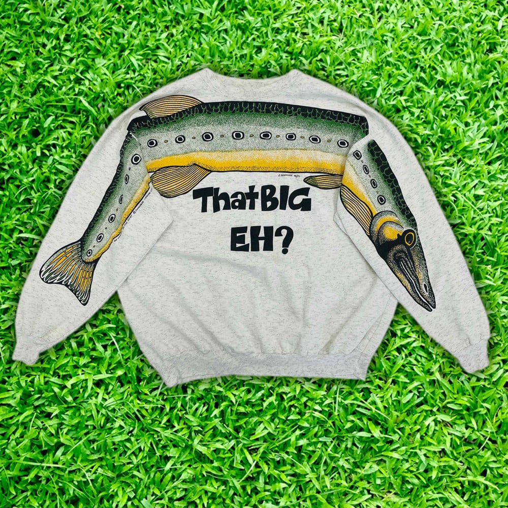 Ask Me How Big It Was Sweatshirt Fish That Big Eh Sweatshirt It Was This Big Fish Merch