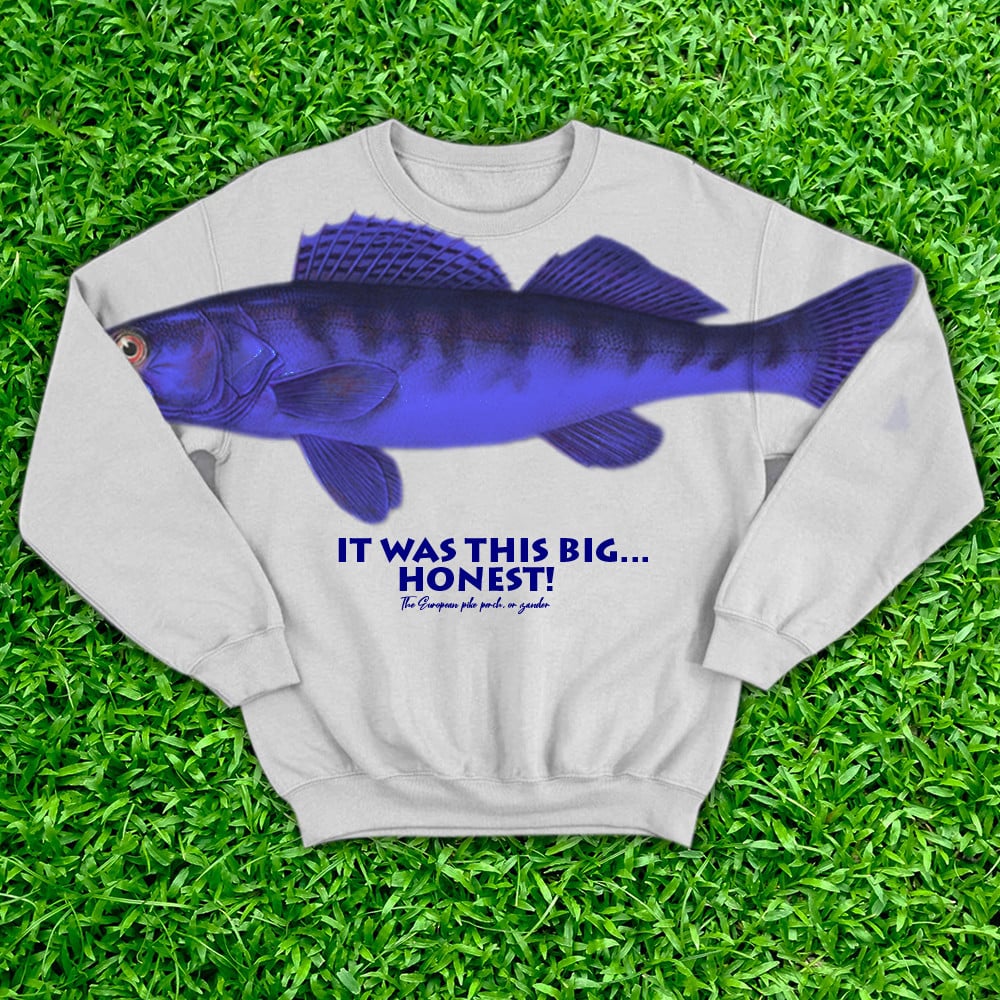 Ask Me How Big It Was Sweatshirt It Was This Big Fish Navy Sweatshirt Honest Big Fish Sweatshirt