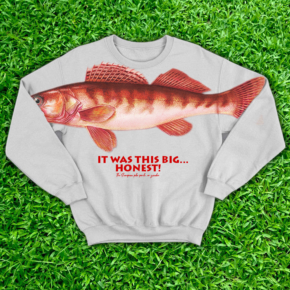 Ask Me How Big It Was Sweatshirt It Was This Big Fish Purple Sweatshirt Honest Big Fish Sweatshirt