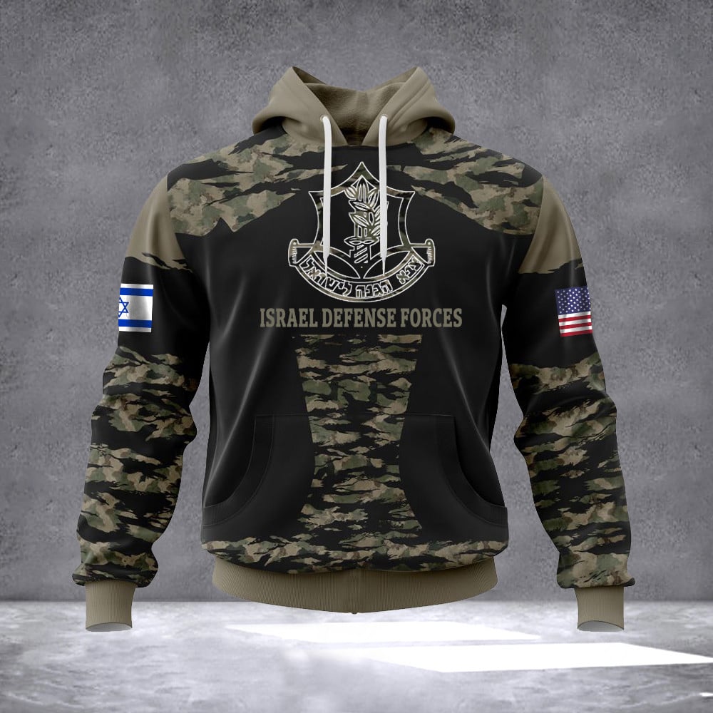 IDF Hoodie Israel Defense Forces Hoodie IDF Sweatshirt USA Stand With Israel Sweatshirt Israel Merch