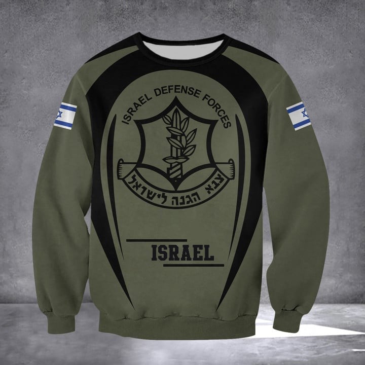 IDF Sweatshirt I Stand With Israel Sweatshirt Israel Defense Forces Clothing Anti Hamas Merch