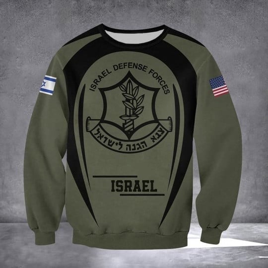 Israel Defense Forces IDF Sweatshirt American I Stand With You Israel Sweatshirt IDF Clothing