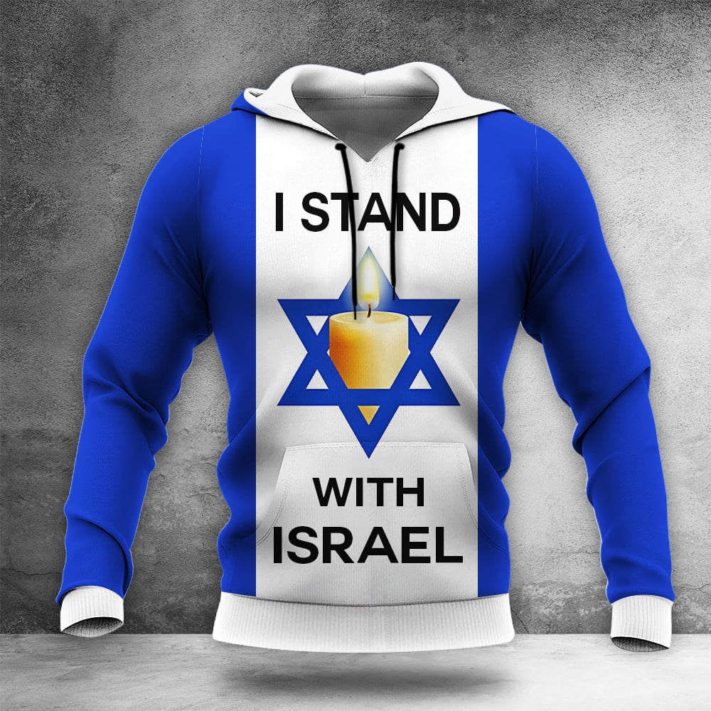 I Stand With Israel Hoodie Support Pray For Israel Sweatshirt hooded Clothing