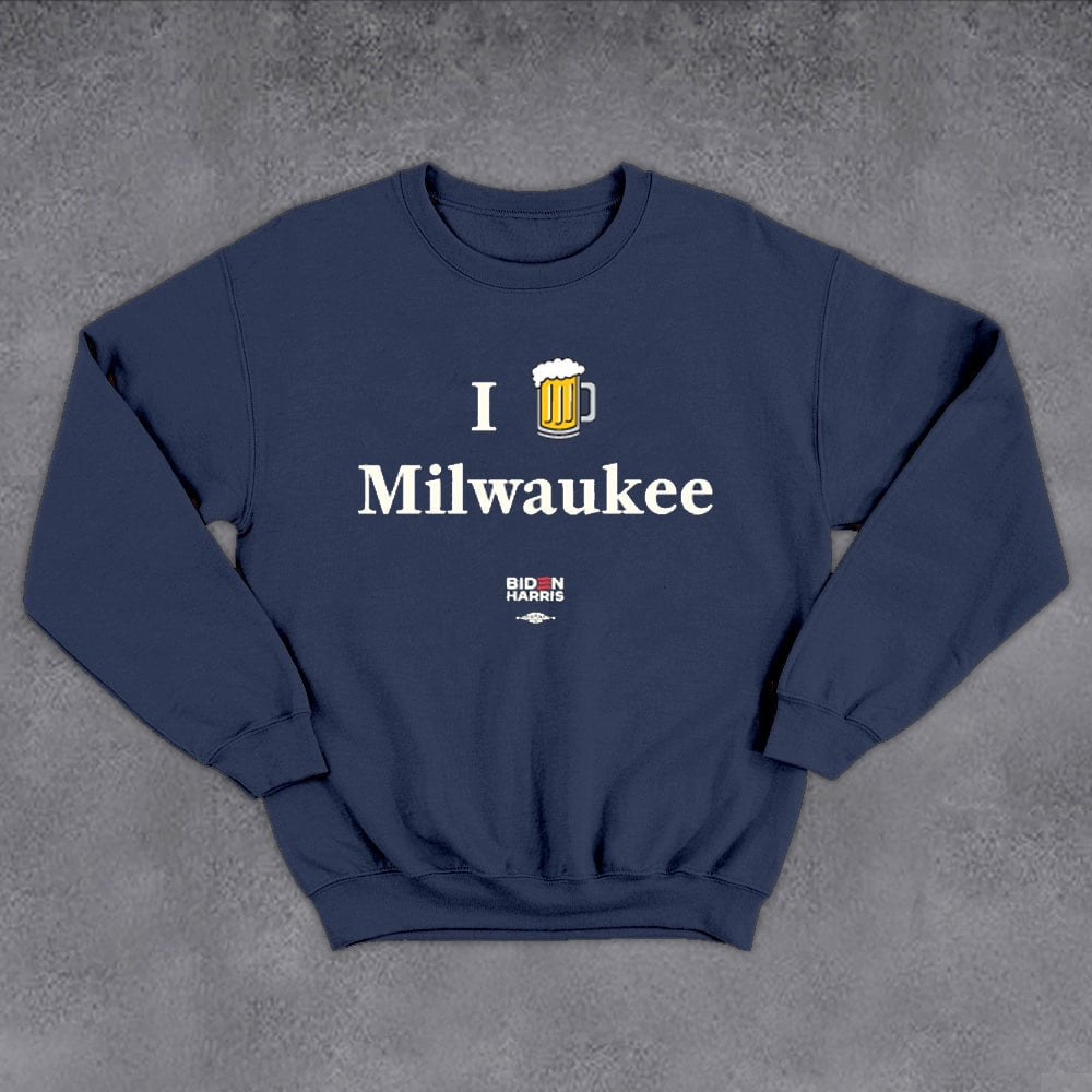 Biden Harris I Love Milwaukee Sweatshirt Not A Horrible City Milwaukee Sweatshirt Anti Trump