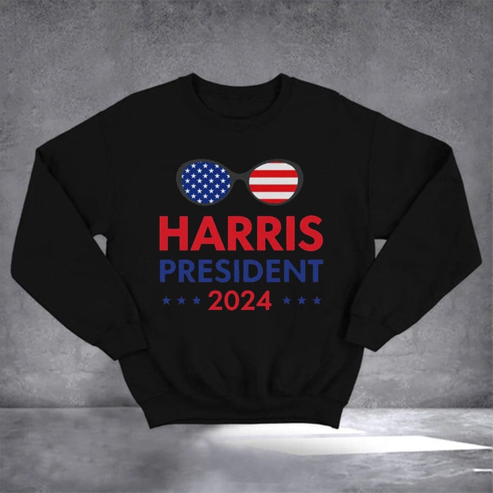 Harris For President 2024 Sweatshirt Kamala Sweatshirt Gifts For Men Women