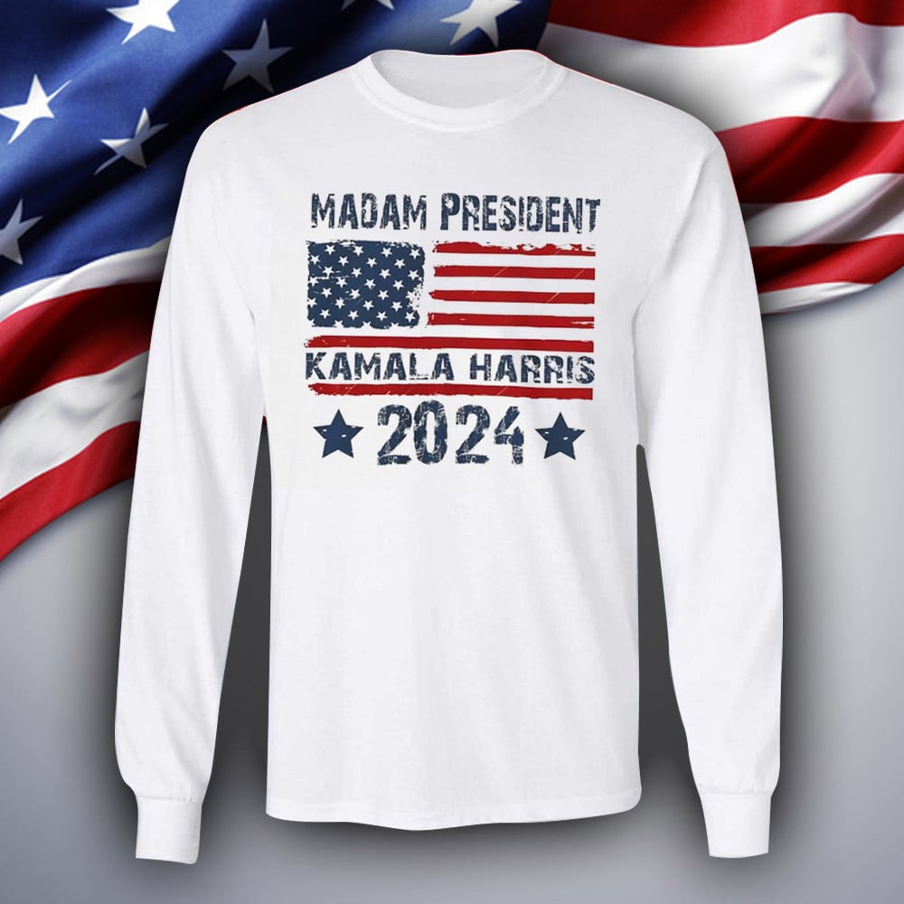 Madam President Kamala Harris 2024 Sweatshirt Harris Merch Political Sweatshirt