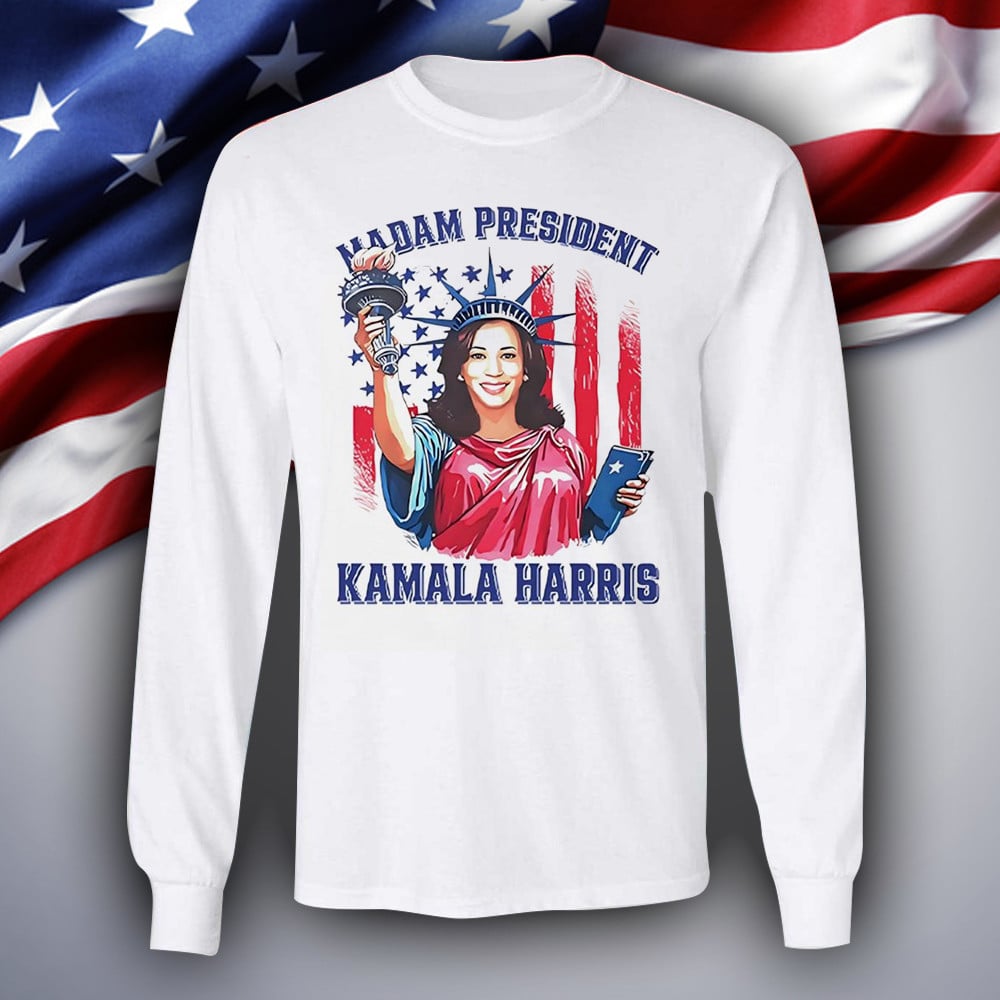Madam President Kamala Harris Sweatshirt 4th Of July Harris Sweatshirt Gifts For Dad