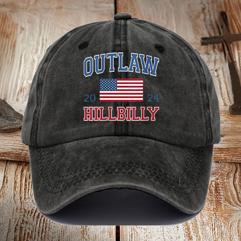 Outlaw Hillbilly 2024 Hat Support Trump Vance Cap Gifts For Republicans