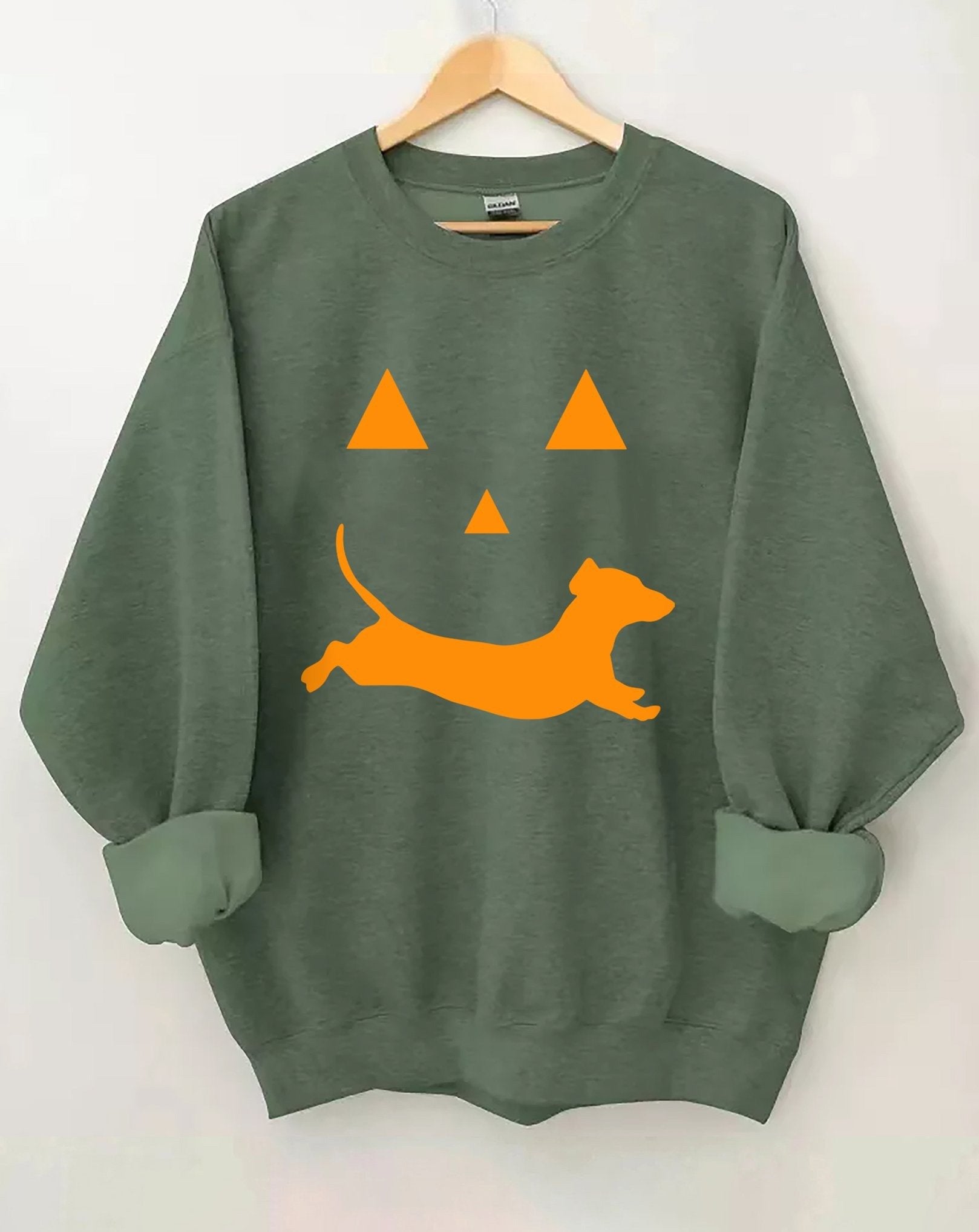 Dachshund And Halloween Sweatshirt Cute Halloween Gifts For Sausage Dog Lovers