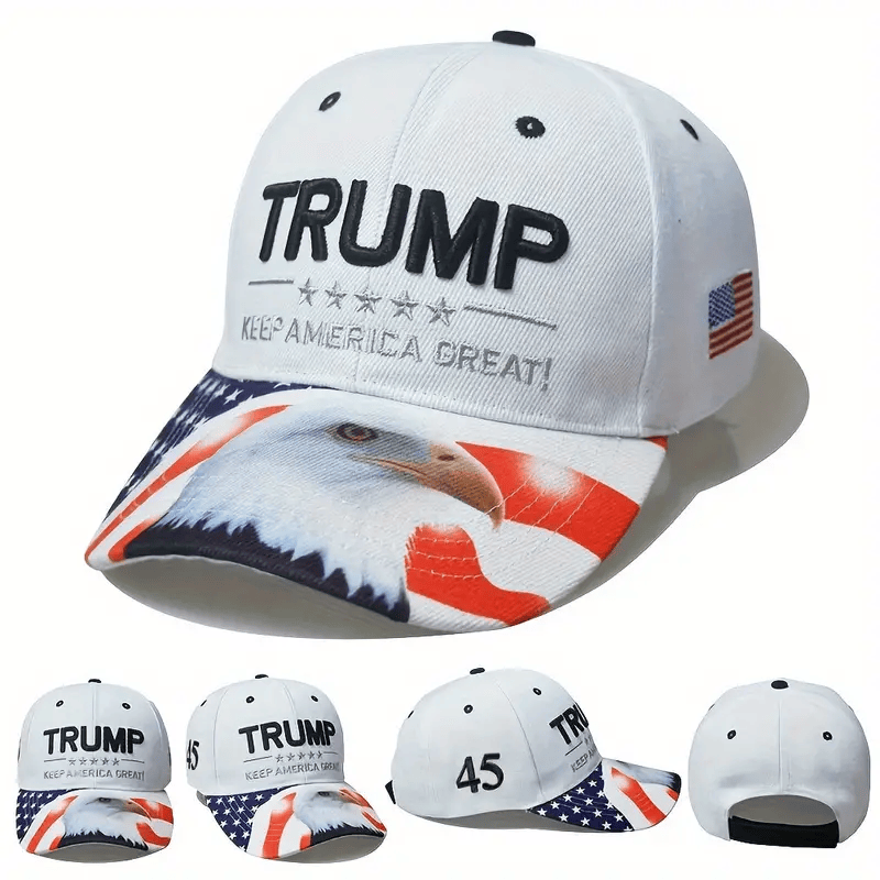 Trump MAGA Make America Great Again Keep America Great Again Save America Great Baseball Cap Printed Embroidery Peaked Cap, Ideal Choice For Gifts