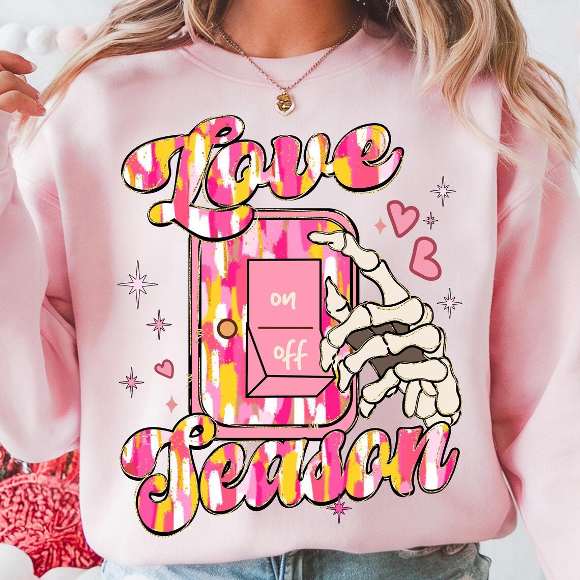 Turn On Love Season Sweatshirt Valentine Day Gift Ideas For Wife