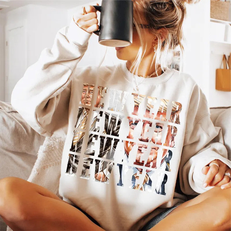 Trump New Year 2025 Sweatshirt President Trump Won Merch Trump Fans New Year Gift