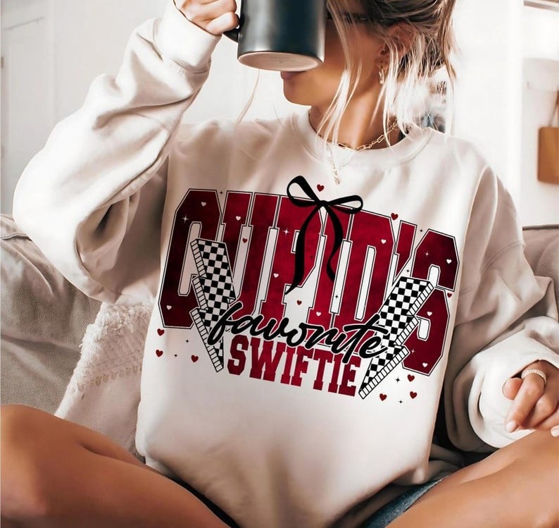 Cupid's Favorite Swiftie Sweatshirt Valentines Day Gift For Her