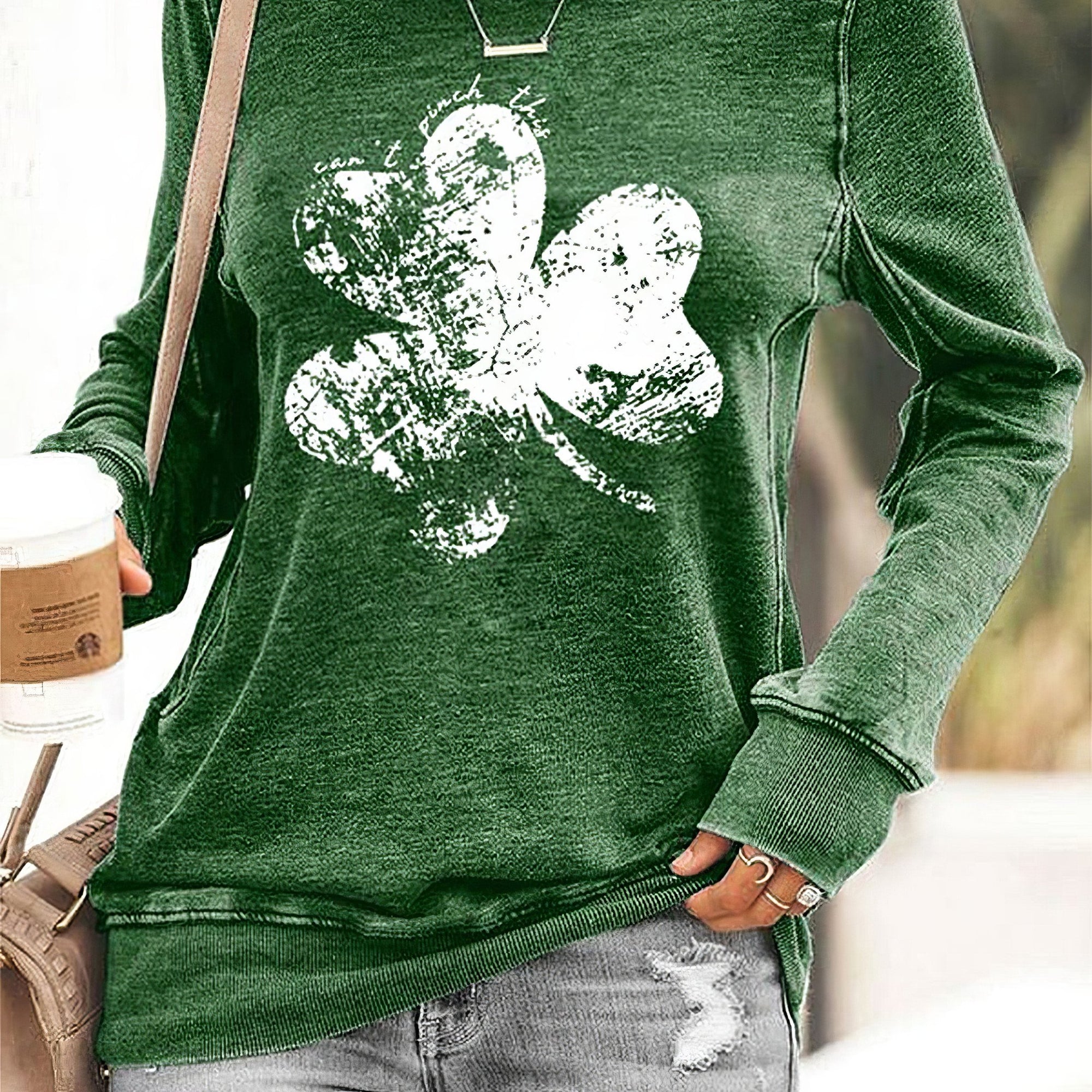 Can't Pinch This Lucky Shamrock Sweatshirt Women's St.Patrick's Day Gifts