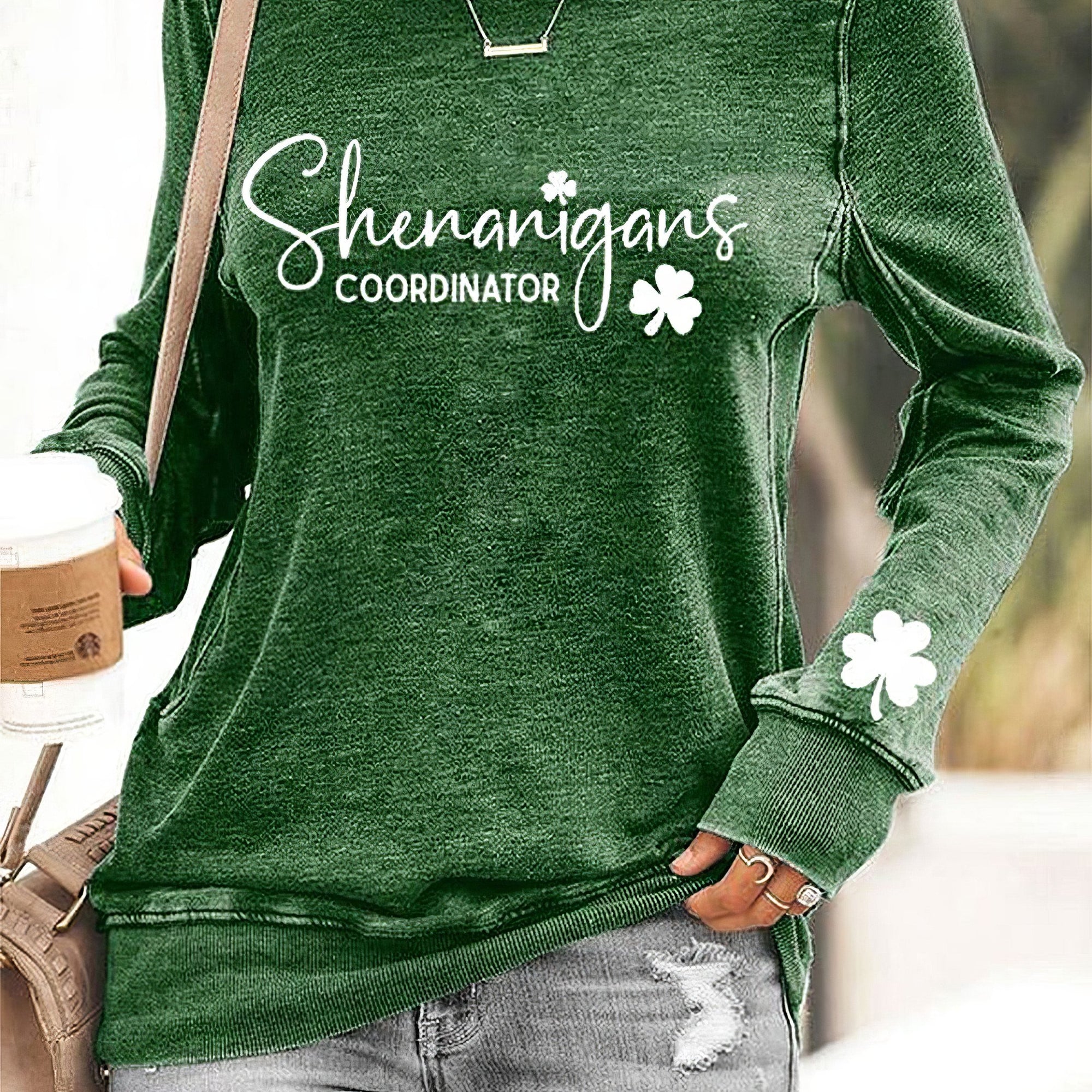 Shenanigans Coordinator Sweatshirt St.Patrick's Day Clothing Irish Gifts For Her