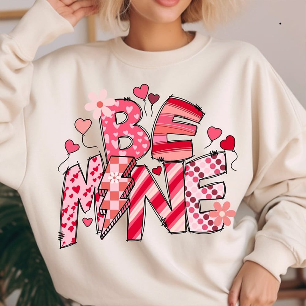 Be Mine Coquette Sweatshirt Women's Valentine Sweatshirt Gifts For Her