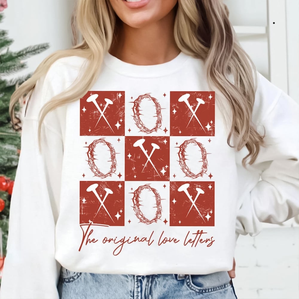 XOXO The Original Love Letters Sweatshirt Womens Valentines Day Clothing Gifts For Her