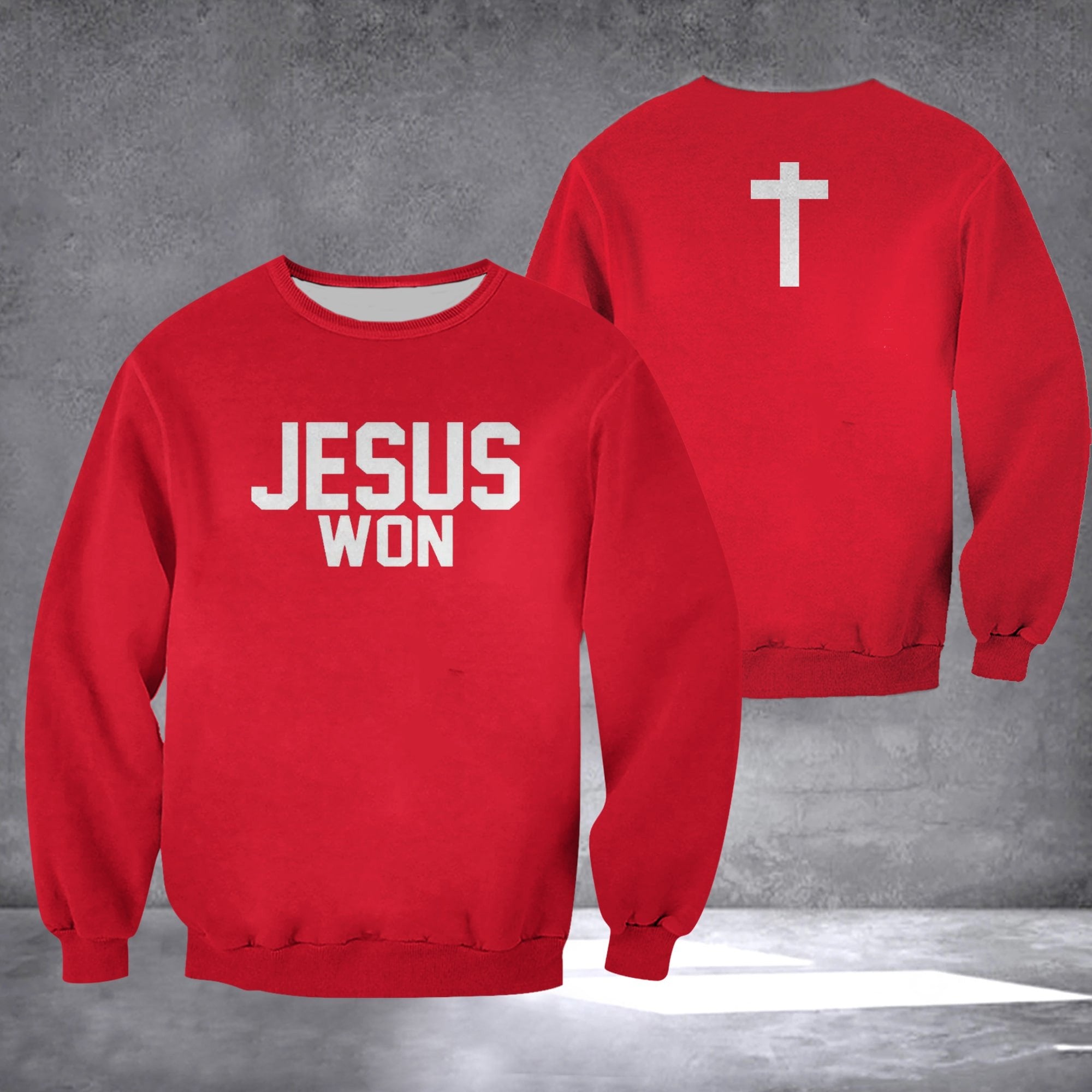 Jamey Chadwell Jesus Won Sweatshirt Christian Apparel Gifts For Football Fan