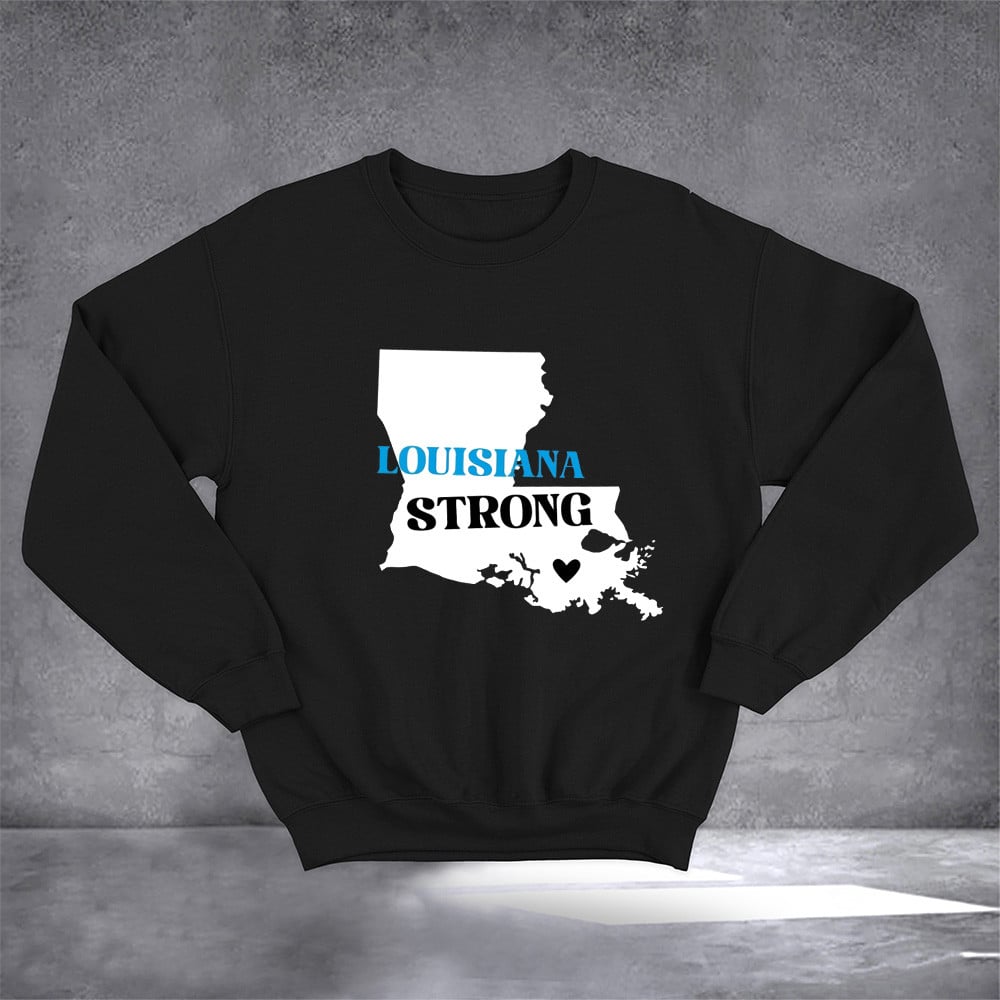 Louisiana Strong Sweatshirt New Orleans Sweatshirt Fleur De Lis Merchandise