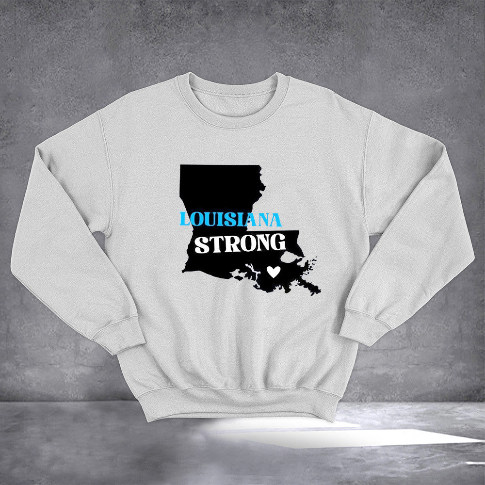 Louisiana Strong Sweatshirt New Orleans Sweatshirt Fleur De Lis Merchandise