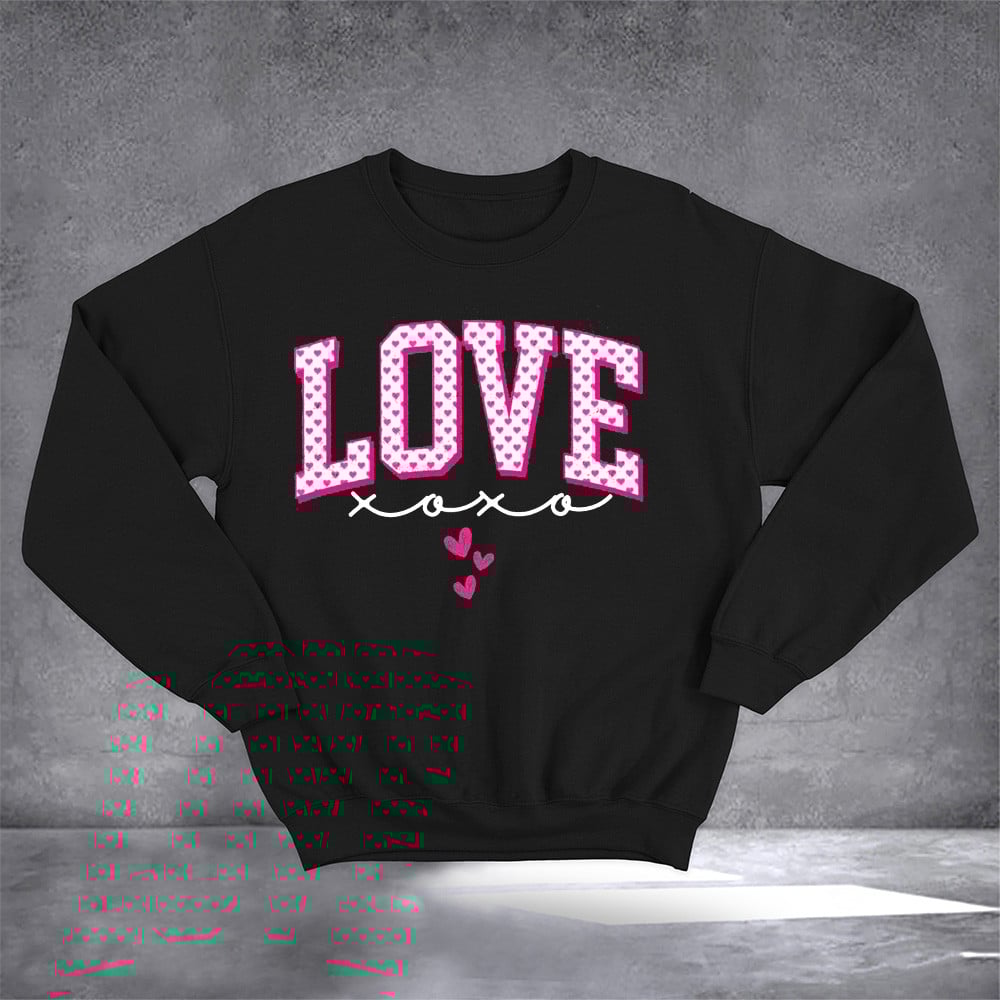 Love XOXO Sweatshirt Valentines Day Sweatshirt Valentine Gifts For Wife Husband
