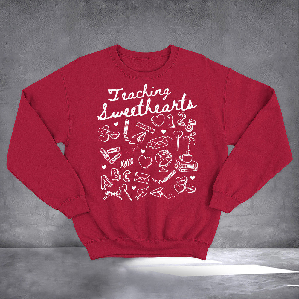 Teaching Sweethearts Sweatshirt Valentines Sweatshirt Womens Holiday Gifts For Girlfriend