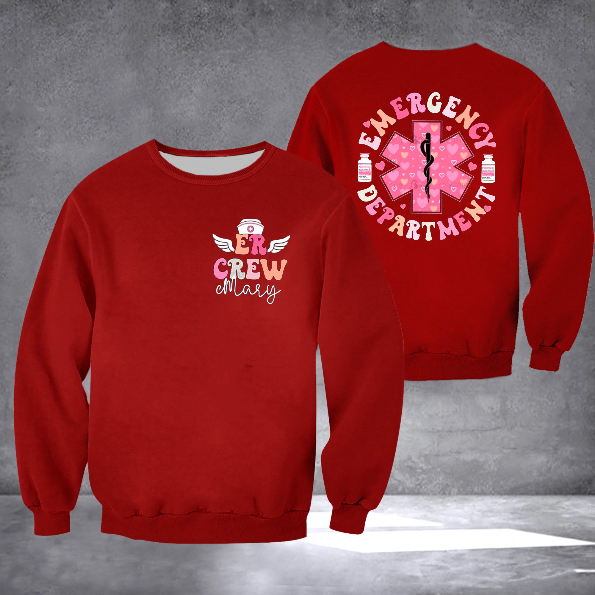 Emergency Department Sweatshirt Funny ER Nurse Sweatshirt Gifts For Nurses
