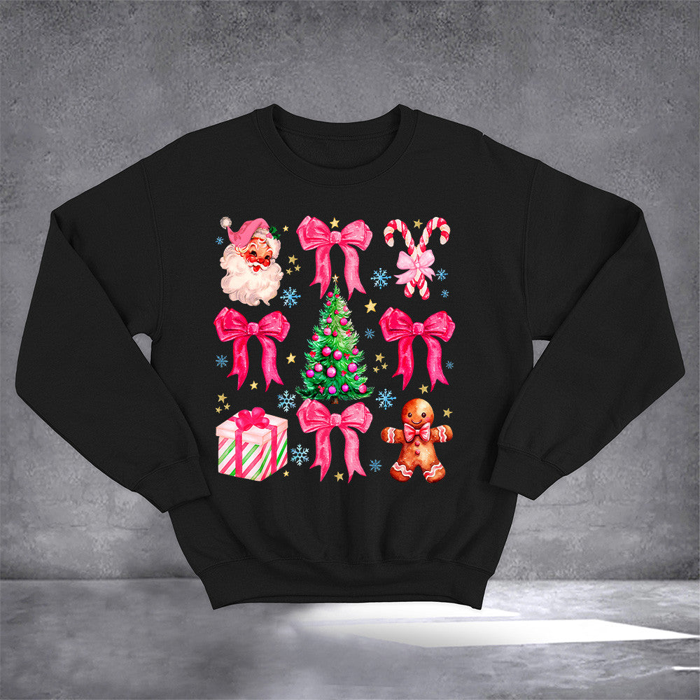 Christmas Pattern Sweatshirt Cute Xmas Sweatshirt Best Gifts For Girlfriend