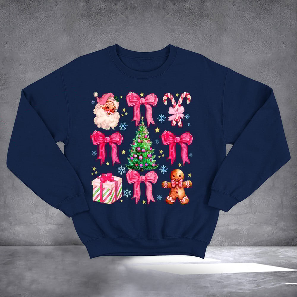 Christmas Pattern Sweatshirt Cute Xmas Sweatshirt Best Gifts For Girlfriend
