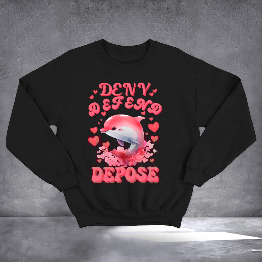 Whale Deny Defend Depose Sweatshirt Universal Healthcare Cute Apparel Men Women